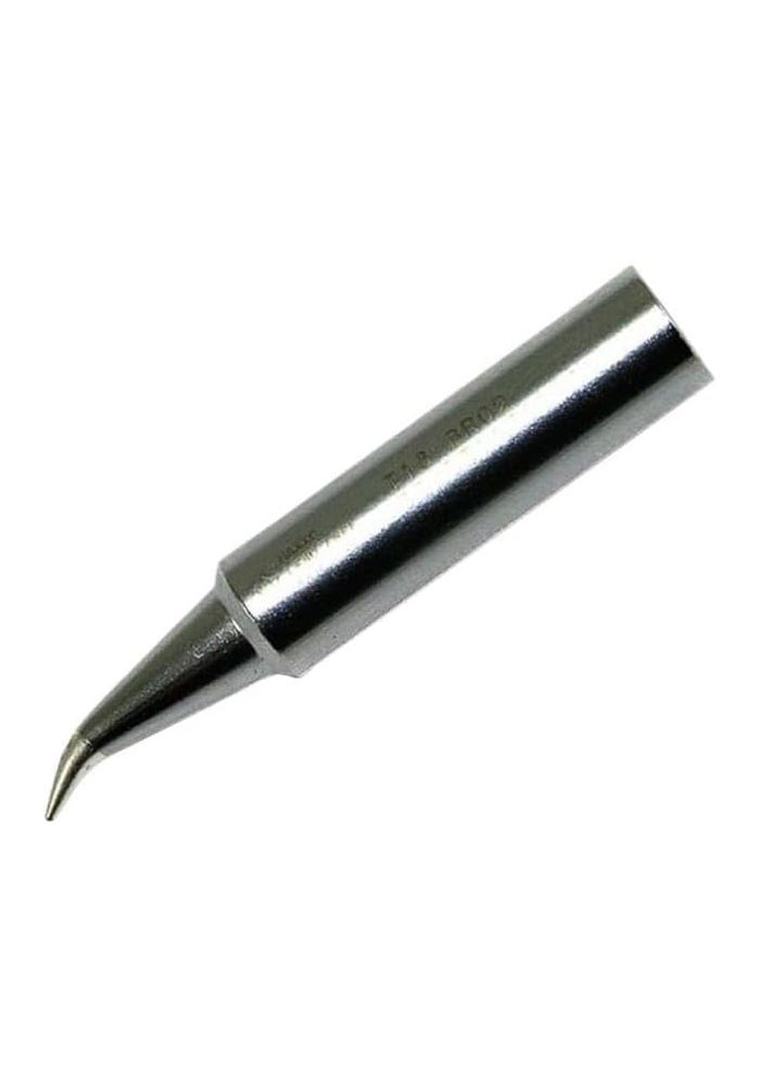 Hakko T18-BR02 Soldering Iron Tip - Angled R0.2mm/30° x 10.5mm, Silver
